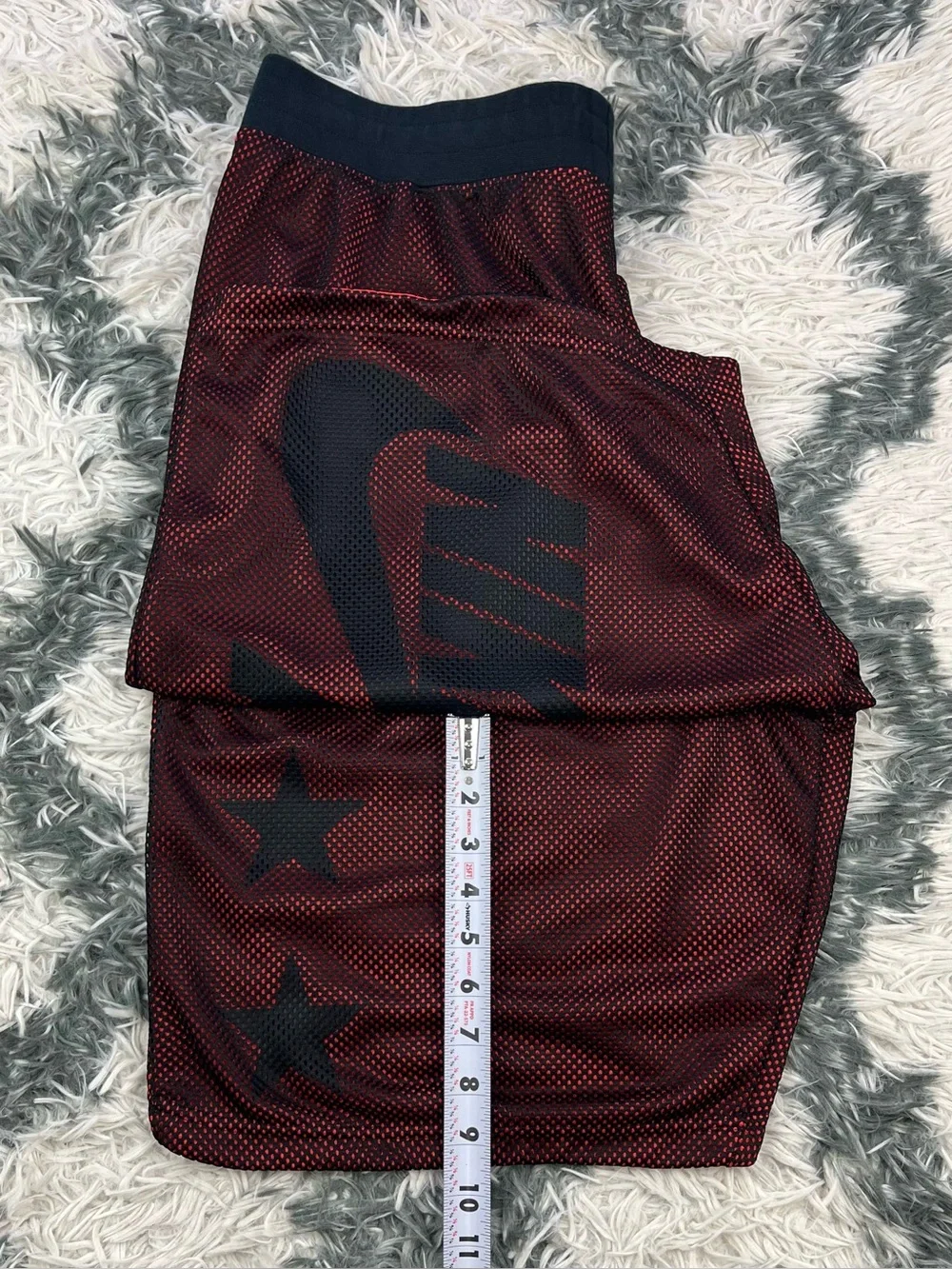 Nike Air Mens Basketball Shorts XL Black Red Air Pivot V3` Drawstring 778060-010